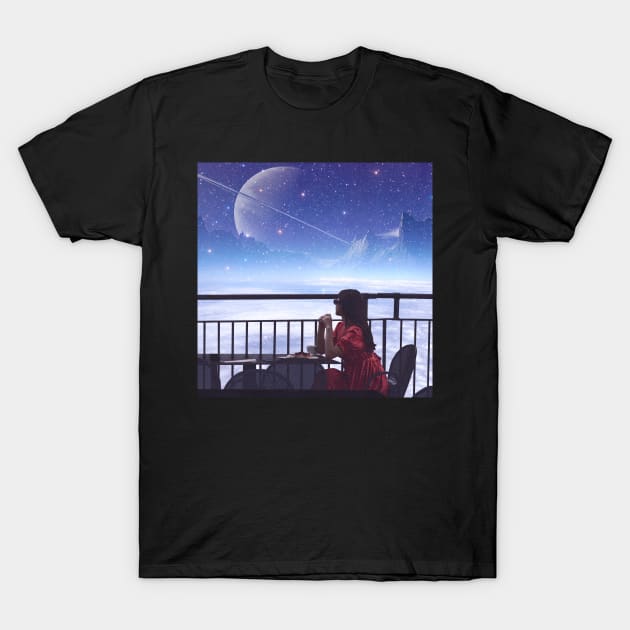 Saturn Views T-Shirt by RiddhiShah